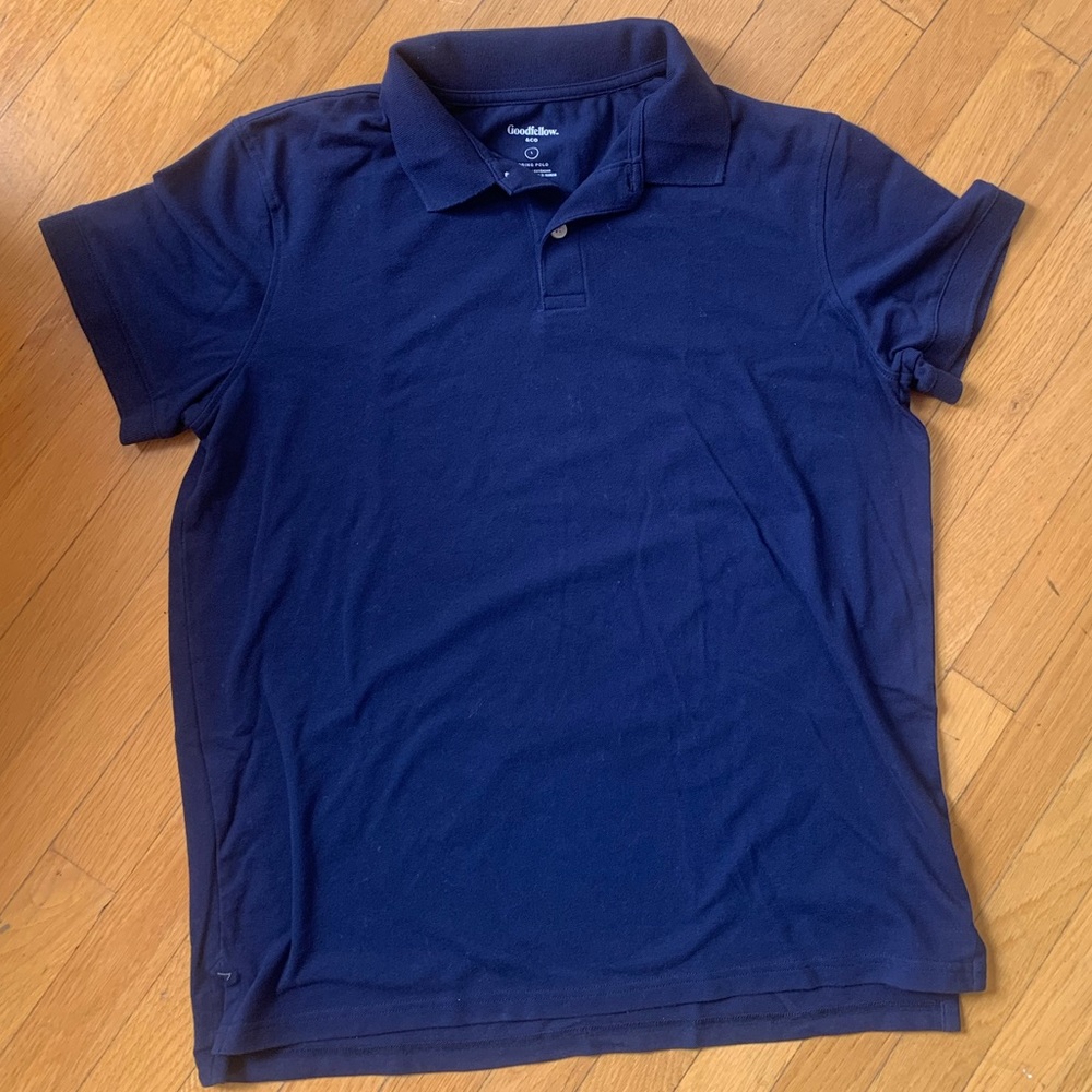 Navy blue polo shirt